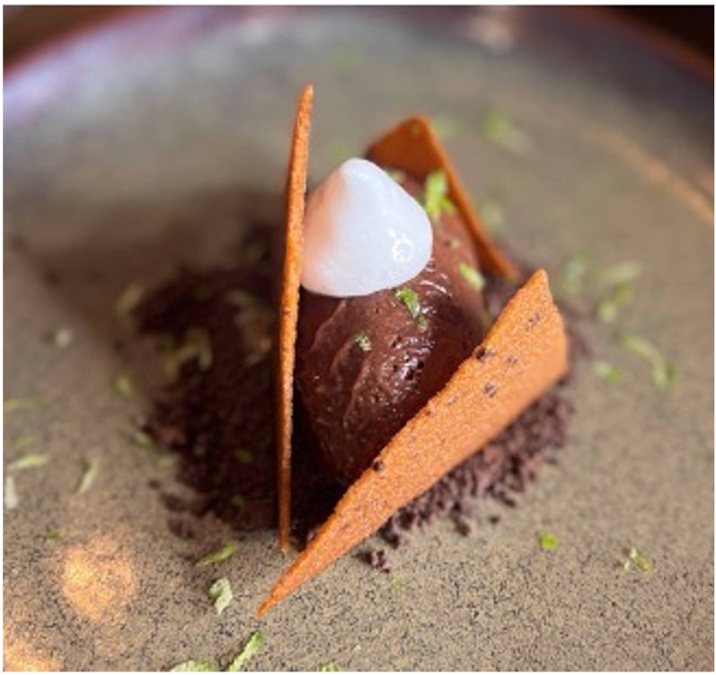 Chocolate dessert by Chef Justin Jennings