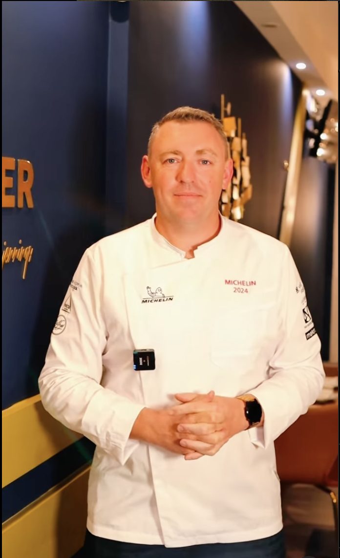 Justin Jennings at MICHELIN Guide ceremony 2024