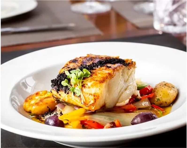 Mango panna cotta by Chef Justin Jennings